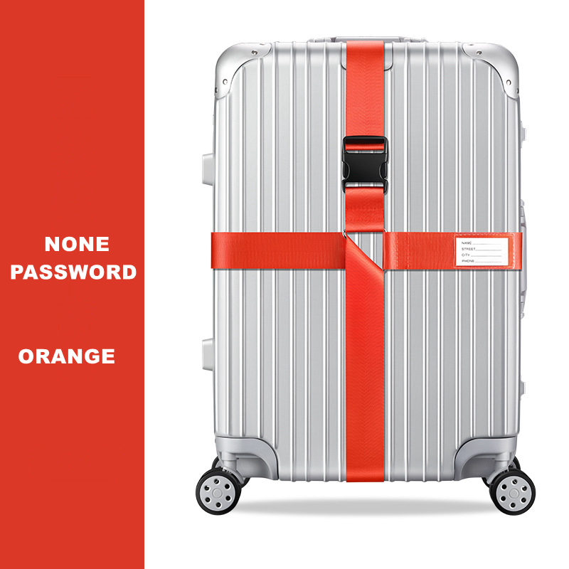 Anti-theft Luggage Buckle Cross Strap Password Adjustable Bundling Packing Baggage Belt Suitcase Trunk Belts Bag Accessories: Clear