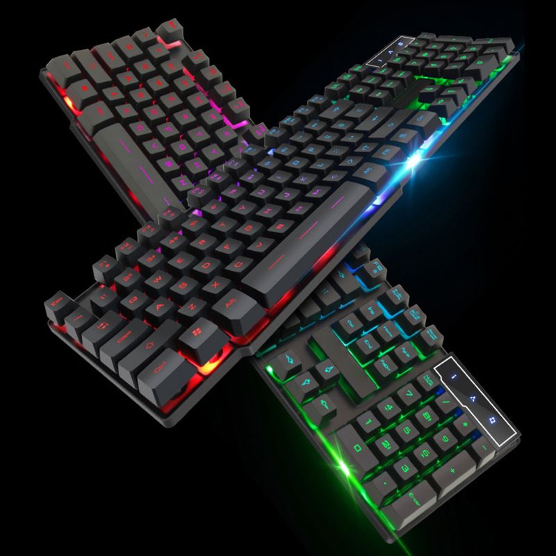 USB Wired Gaming Keyboard and Mouse 104 Keys Backlight Silent Keyboard for PC