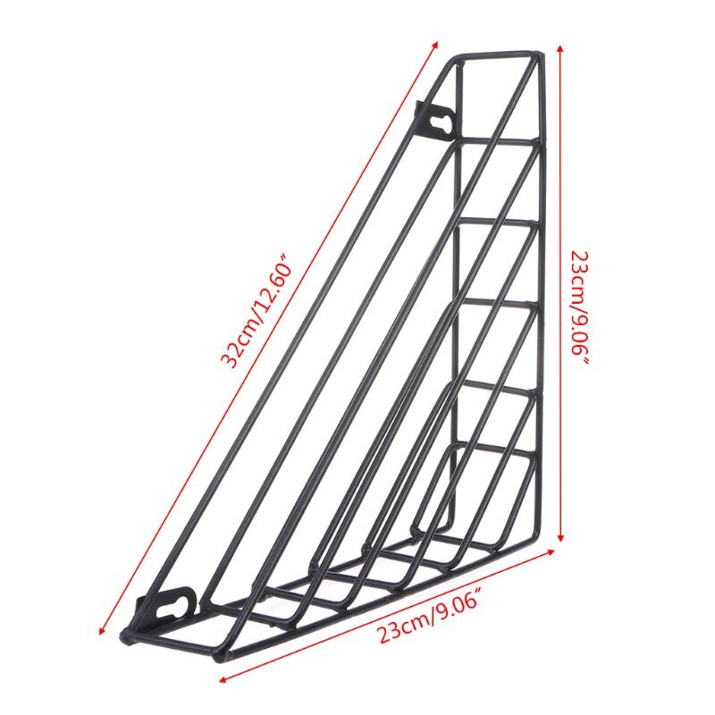 Revistero de hierro geométrico nórdico, cesta de pared, organizador para el hogar, decoración,