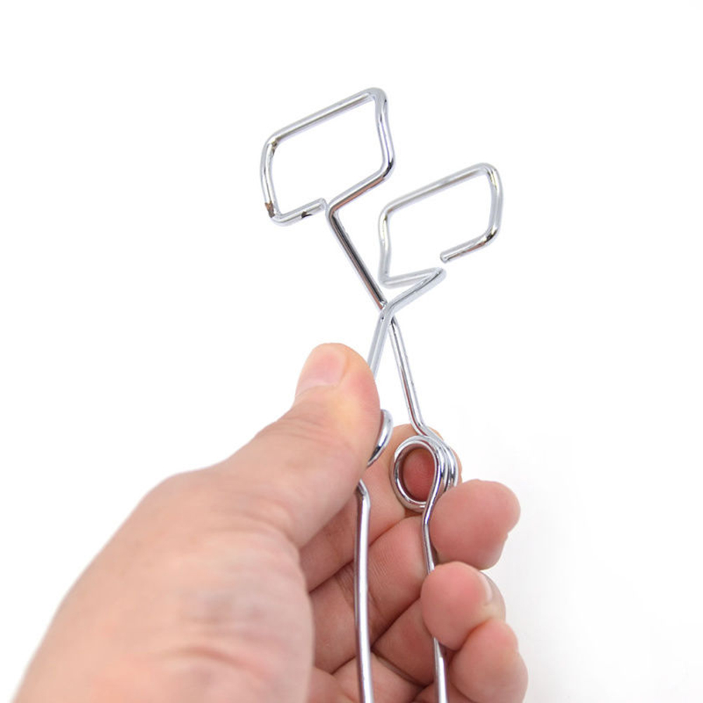 Klemme opvarmning glasrør tang forsyninger lab reagensglas holder affjedret værktøj stor jern krom ståltråd reagensglas klemme