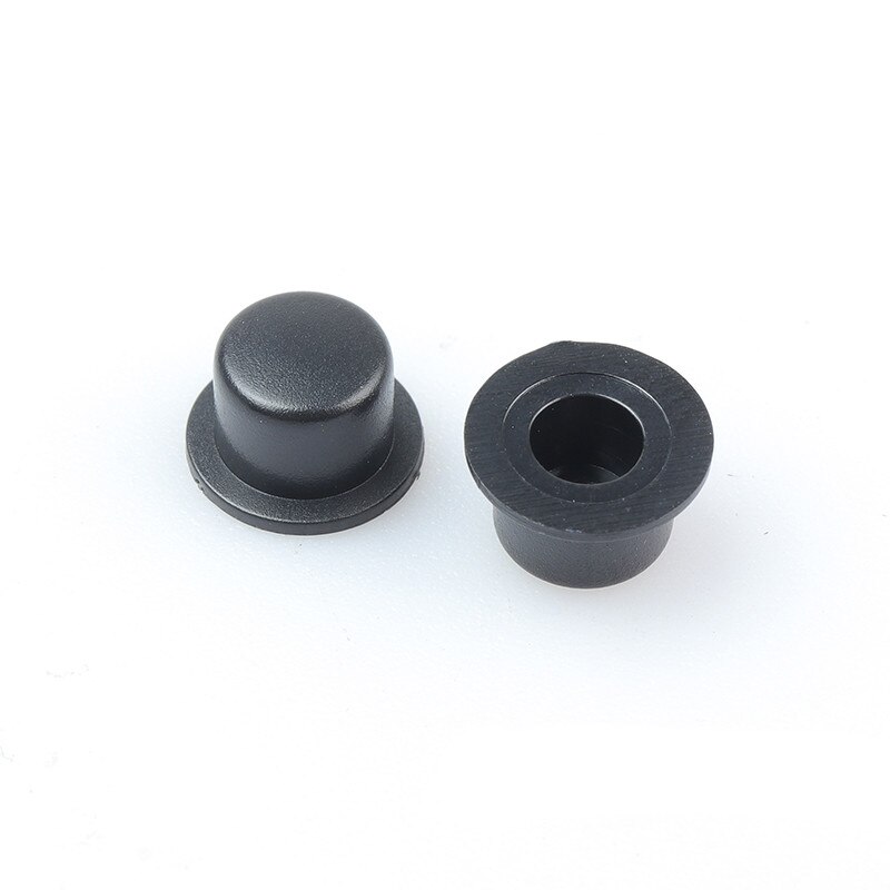 Interruptor táctil A101 de 6x6 pulgadas, pulsador redondo, tamaño de la tapa de la llave, diámetro de 100mm x altura de 5,5mm, diámetro interior de 4,5/3,1 MM, 3,4 unidades: black