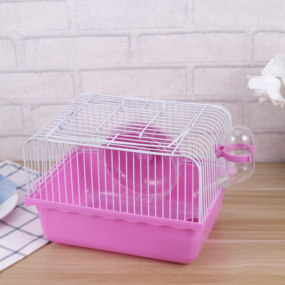 1Pc Hamster Kooi Draagbare Multifunctionele Creatieve Praktische Huisdieren Huis Voor Kleine Huisdieren: Pink