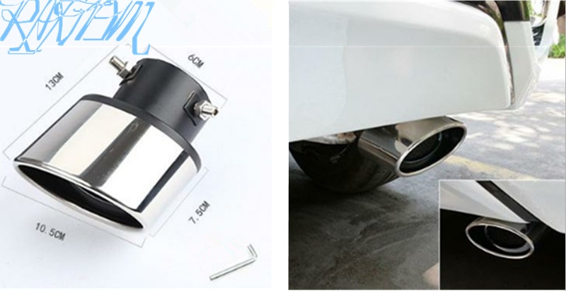 Universele Auto Auto Uitlaatdemper Achter Staart Keel Liner Accessoires Voor Land Rover LR4 LR2 Evoque Discovery 2 3 4 freelander