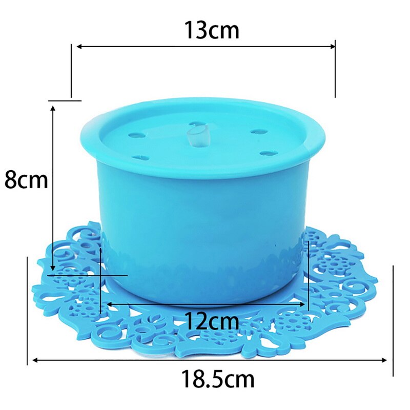 Grote drinkbak met veer, automatische waterfontein voor katten, waterdispenser voor katten, automatische voerbak, drinkfilter voor de zomer.: Hemelsblauw