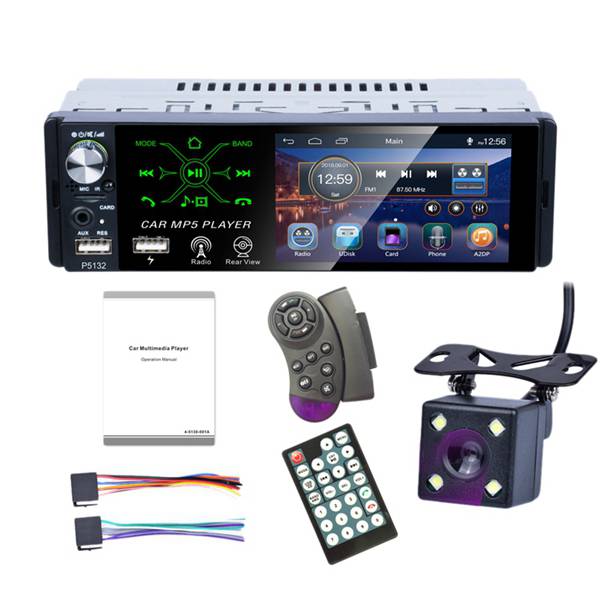 Autoradio voiture MP5 lecteur vidéo 1 Din Contact Sn 4.1 pouce Contact Sn Bluetooth FM / AM / RDS AUX TF USB télécommande wi