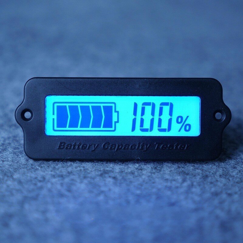 LY6W Auto Batterij Tester Lithium Batterij/Lood-zuur Batterij Indicator Display Batterij Capaciteit Tester Voor Auto E-Fiets: Blauw