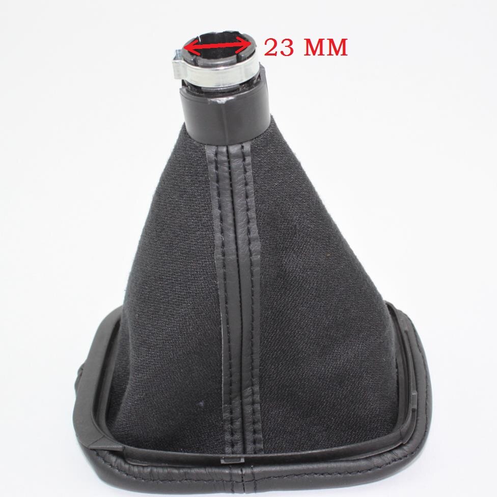 Palanca de cambios de 5 velocidades para coche Seat Leon, pomo de palanca de cambios con orificio de 23mm, bota de cuero, línea roja, 2000, 2001, Toledo, 1999, 2000, 2001