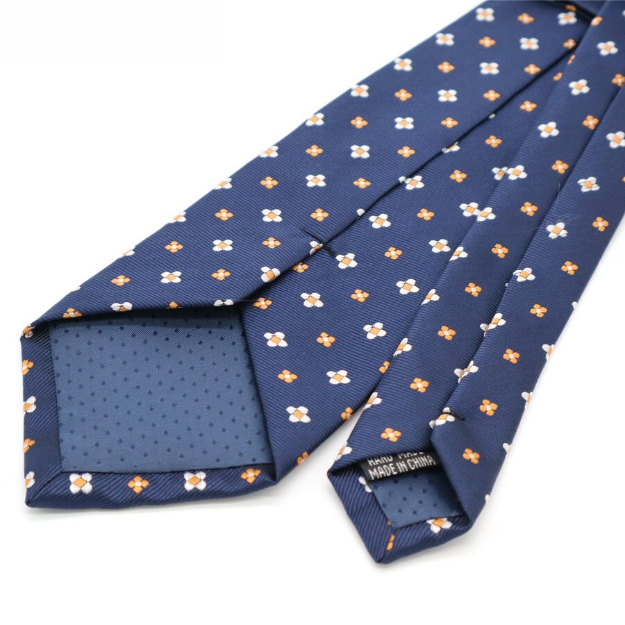 Cravate à motif Floral pour hommes | En soie, 8cm, costume de cérémonie, à la , motif de fleurs, pour le mariage