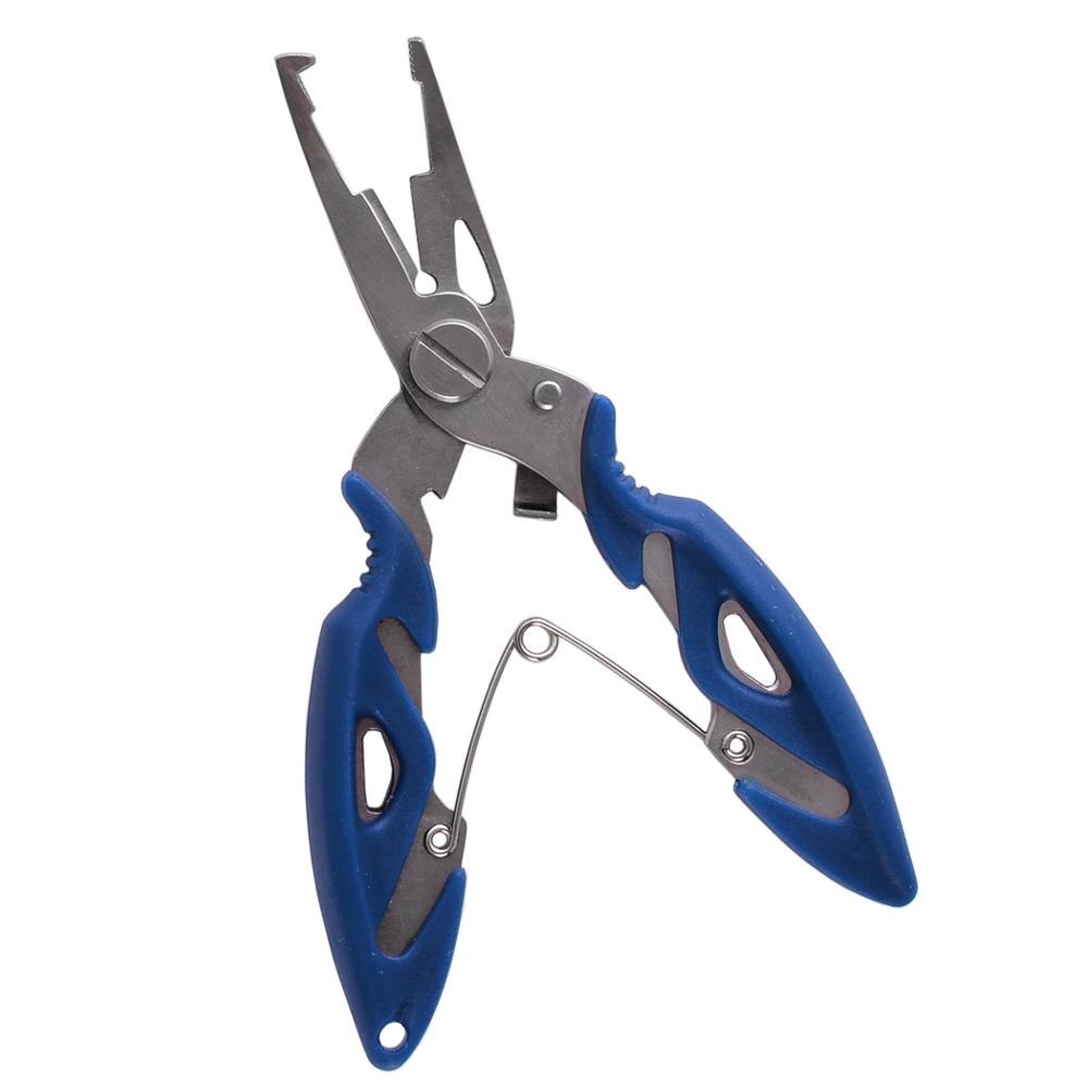 Angeln Zange Scissor Braid Linie Köder Cutter Haken Remover Tackle-Tool Schneiden Fisch Zange Schwarz Blau Orange Schere: Blue Pliers