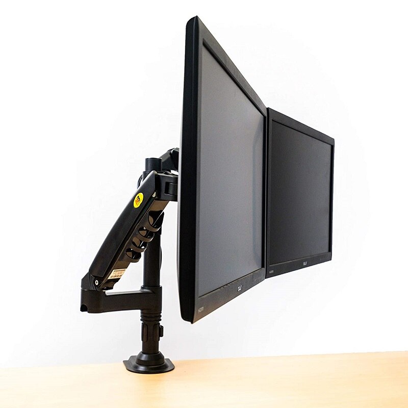 NB North Bayou H160 Stack Monitor Mount Stand Full Motion Swivel Gas Spring Screen Arm for 17&quot;-27&#39;&#39; and 2-9kg Computer Monitor