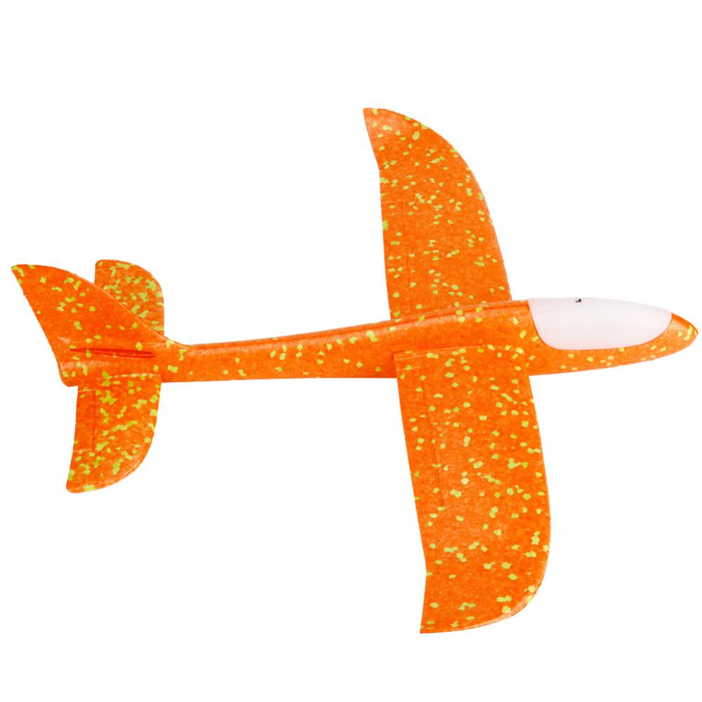 Durable Hand Launch Throwing Glider Planes Foam Plane Model Outdoor Fun Toys: Orange