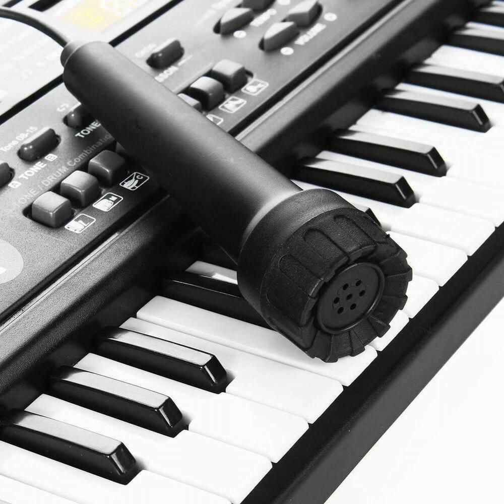 61 keys digital electronic keyboard and electric microphone led music U6F3