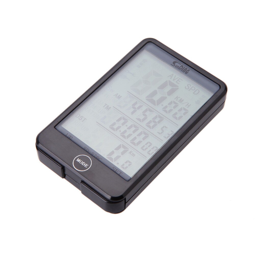 Large Screen Bicycle Computer Wireless Wired Bike Computer Waterproof Speedometer Odometer Cycling Stopwatch LED Digital Rate