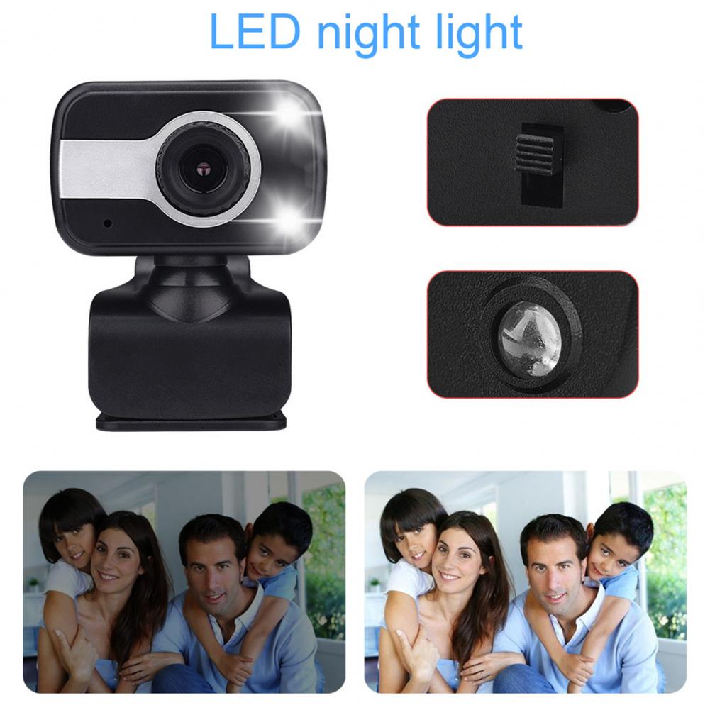 Mini Hd 1080P Draaibaar Pc Computer Webcam Camera Met Microfoon Voor Live-uitzending