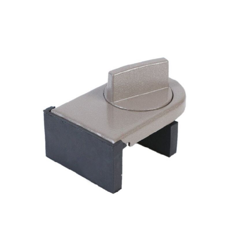 2Pcs Window Lock Sliding Sash Stopper Cabinet Position Limit Spacer Doors Security Anti-theft Lock Wedge With Rubber Cover E7CB
