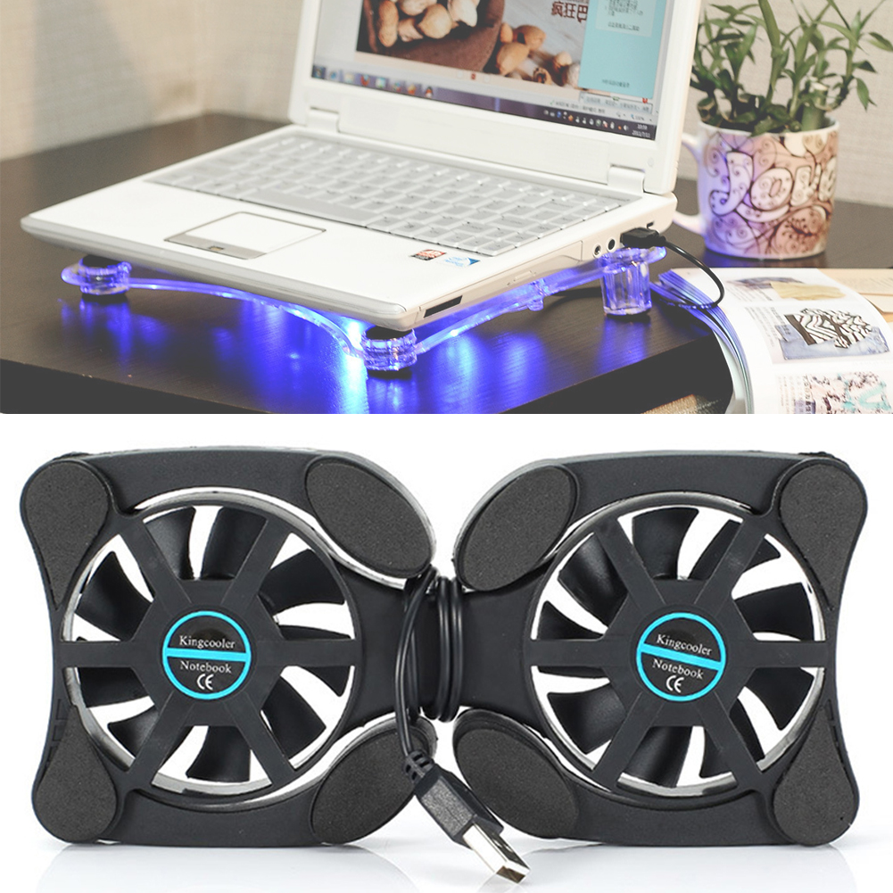 1Pc Draagbare Inklapbare Fan Cooler Cooling Pad Draagbare Kleine Ventilator Laptop Usb Radiator Warmteafvoer