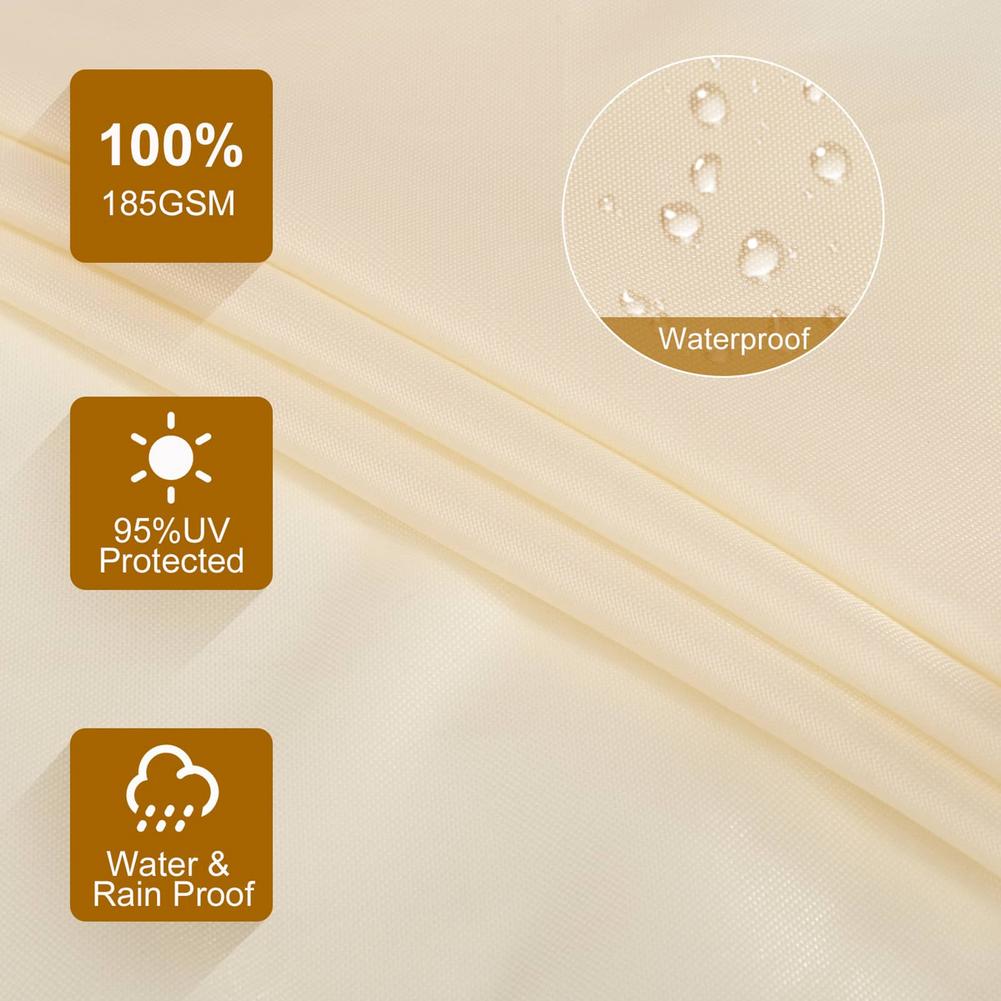 Courtyard Sun Shade Sail Canopy Waterproof Pool Shade Sail Cover