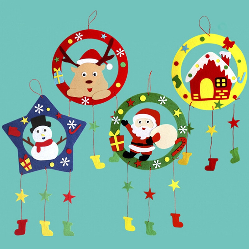 DIY Christmas Wind Chimes Kits Educational Toys Craft Kits Xmas Decoration DIY Wind Chimes For Kids Child