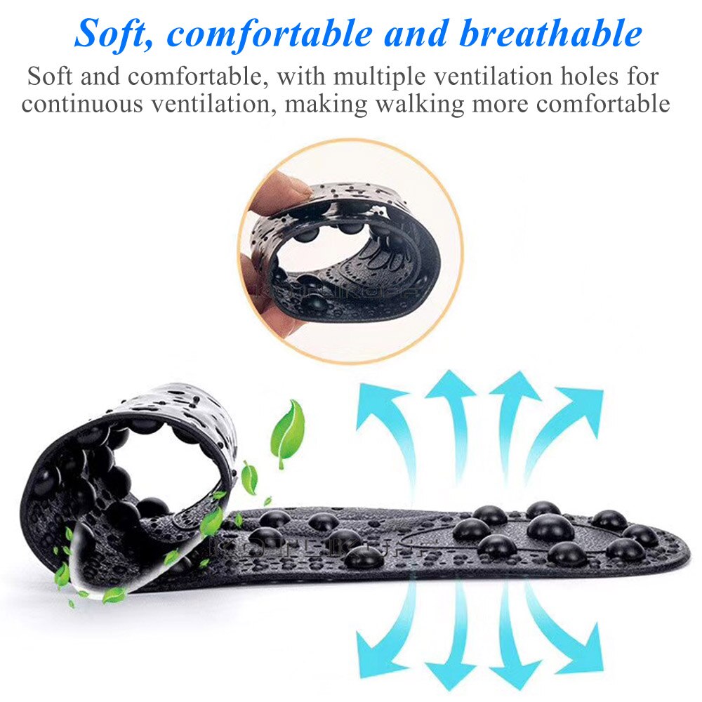 Plantillas de terapia magnética, mejora mejorada, 68 imanes, almohadillas de acupresión para zapatos, masaje adelgazante, Unisex
