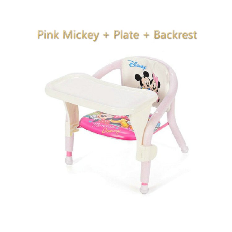 Kinderen stoel met plaat baby eten tafel Baby kruk kind eten stoel terug: Pink luxury
