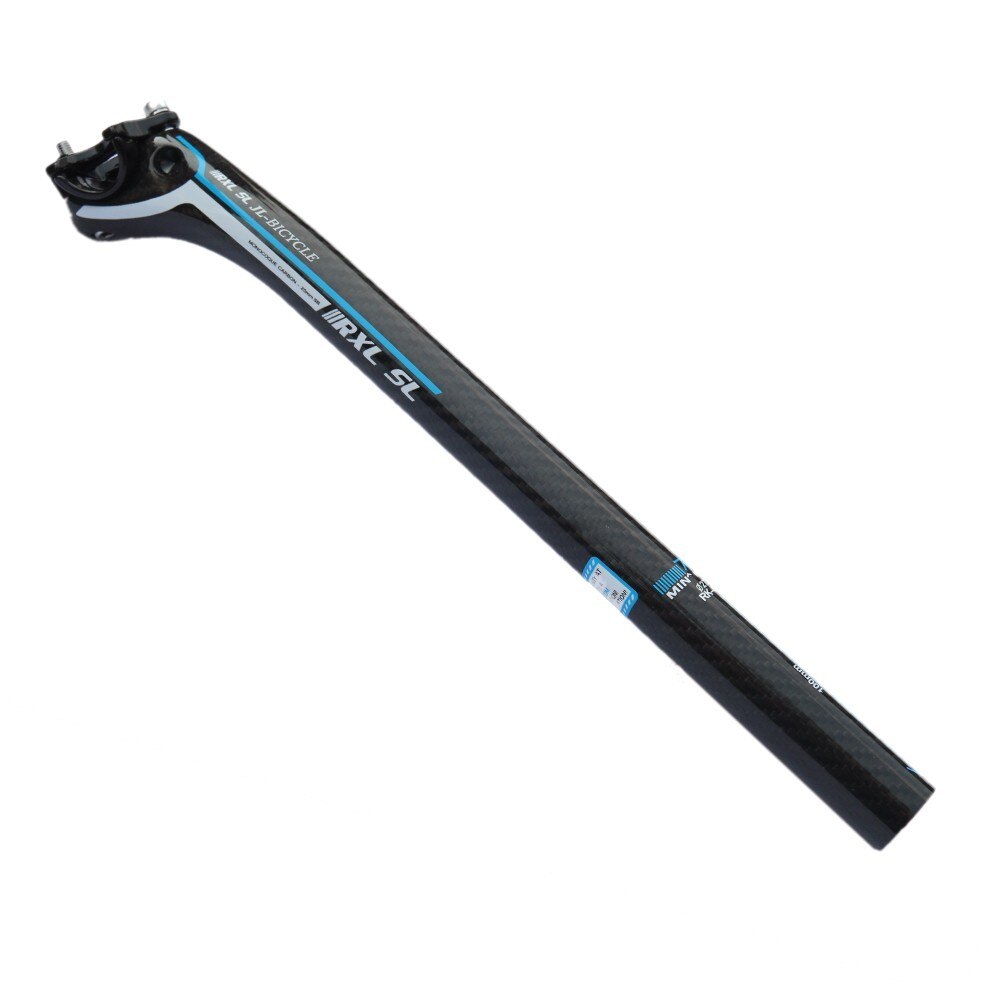 RXL SL Cycling Bike Seat Post 3K Glossy Road Seatpost Carbon 27.2 Offset 350/400mm Red/Blue/Green Mountain Bike Seatposts