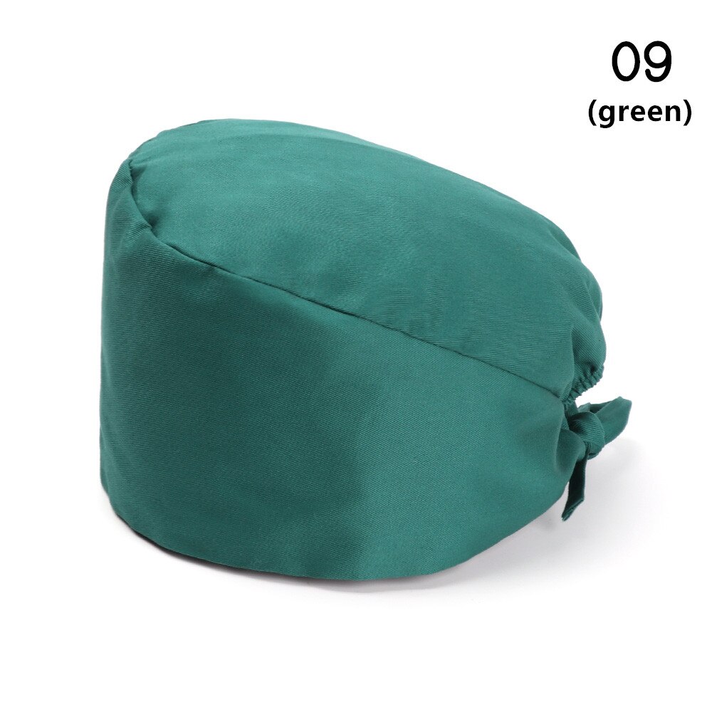 Bloemen Bouffant Sanitaire Hoed Met Zweetband Verstelbare Lus Beanie Hat Solid Mannen Hoed Vrouwen Hoeden Skullies Mutsen: 2-9