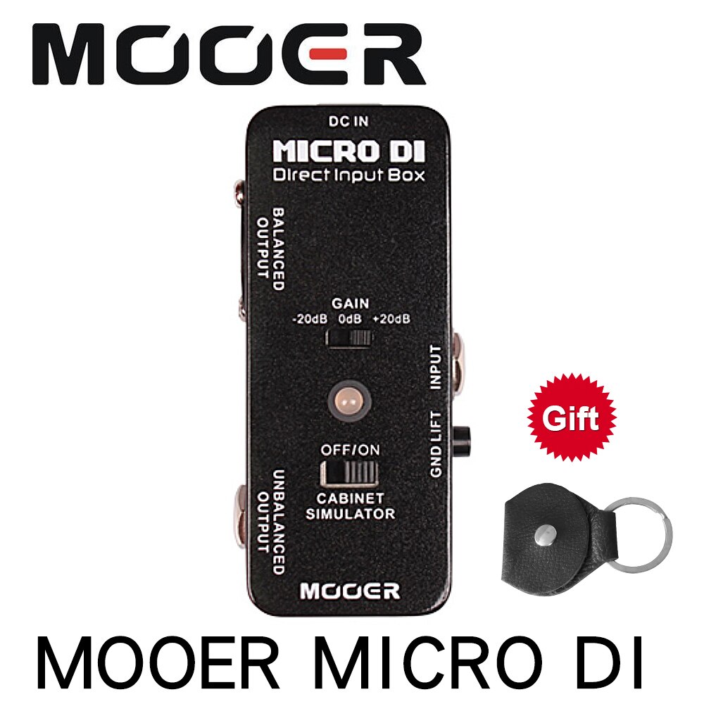 Mooer Micro Di Kabinet Simulator Gitaar Pedaal Di Doos Gitaar Effect Pedaal Full Metal Shell Gitaar Onderdelen & Accessoires