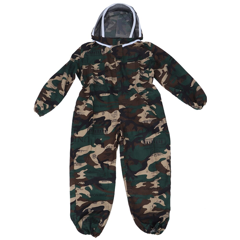 Beekeeping Suit Beekeeping Protective Clothes One-Piece Bee Suit Clothes with Double Zipper Beekeepers Supplies