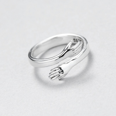 Produkt kärlek kram enkel ring vild kram öppen ring parring