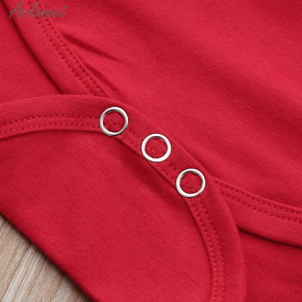 ARLONEET – combinaison en coton mélangé pour bébé garçon, vêtements pour la saint-valentin, avec lettres imprimées, 19Jan30