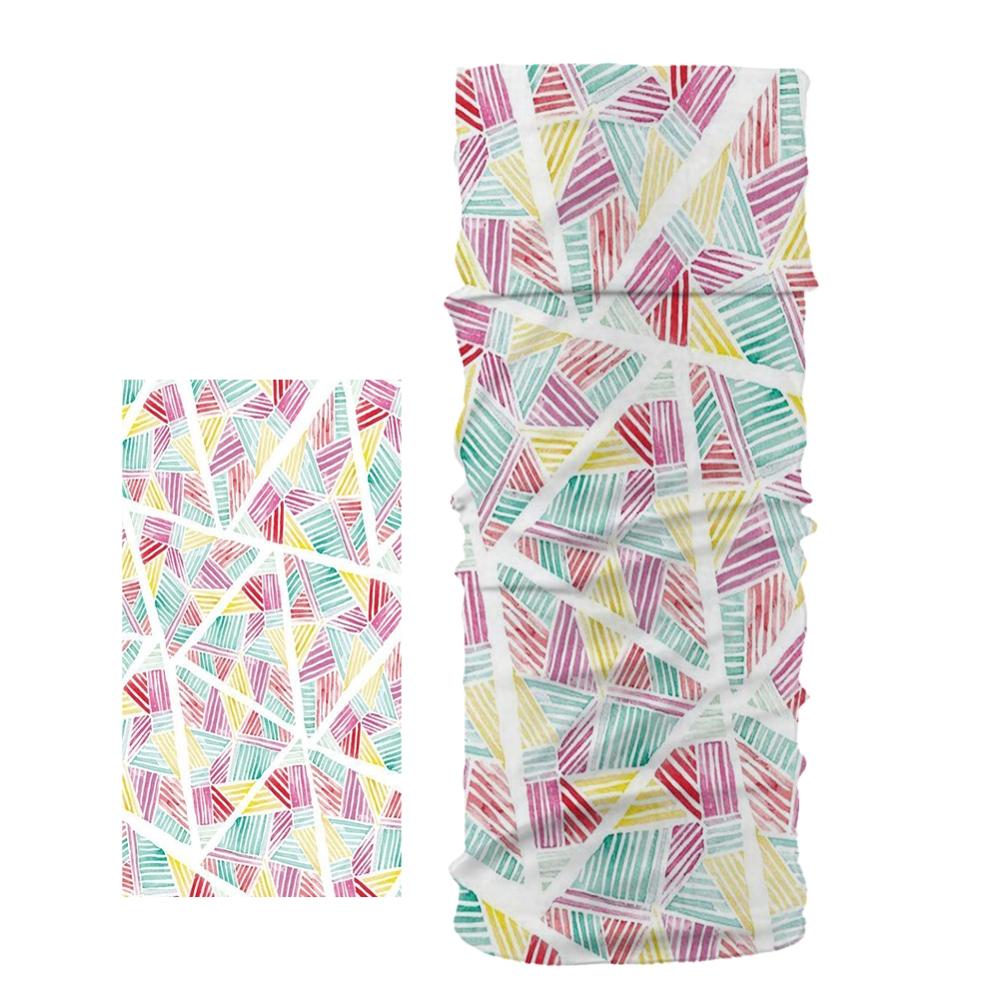 Tørklæde unisex magisk bandana polyester sømløs rørformet hijab hals rør sports tørklæde maske hovedbeklædning tørklæde: Stil 7