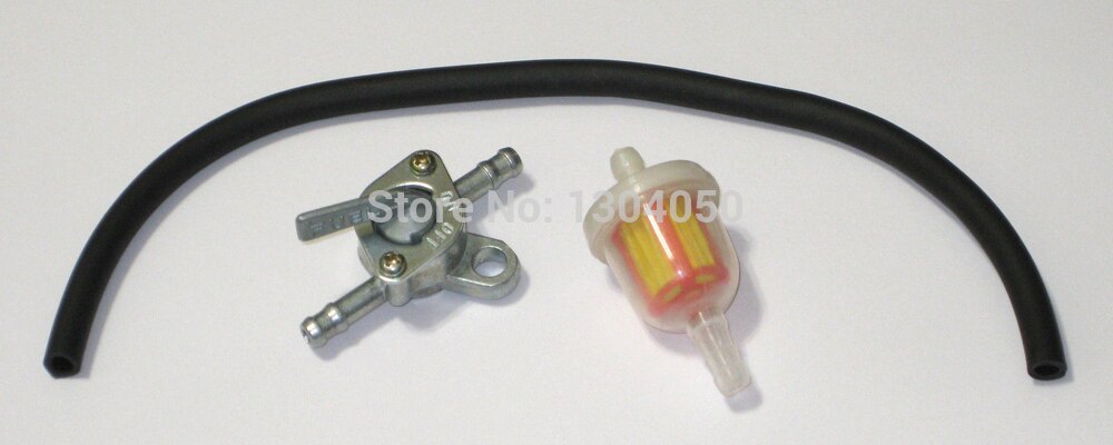 Universal Fuel Pet Cock With Filter And Fuel Line Mini Bike Go Kart Dirt Bike