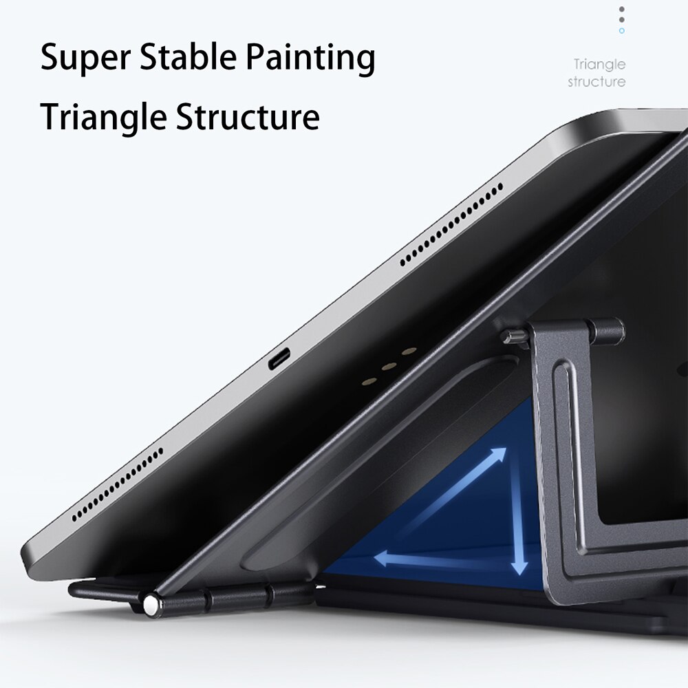 Tablet Stand Aluminum Desktop Adjustable Stand Foldable Phone Holder For iPad Pro 12.9 11 Air Mini Drawing Monitor