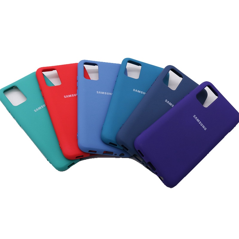 A02s etui Samsung Galaxy A02S SM-A025F A 02S jedwabisty silikonowy pokrowiec wysokiej jakości miękki w dotyku tył ochronny