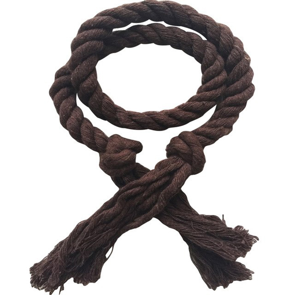 Rideau en corde de chanvre tissé à la main | Paire de rideaux à nouer décoratifs à tirettes, support de corde en chanvre tissé à la main, accessoires de rideau à boucle: Kaki foncé