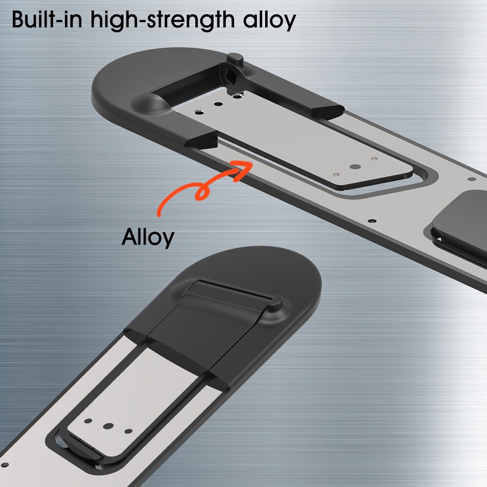 Adjustable Portable Invisible Laptop Stand Foldable Support Base Notebook Riser For Macbook Computer Laptop Holder Cooling Pad