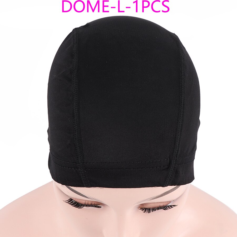 U Part Lace Wig Caps For Making Human Hair Lace Wigs Ventilated Wig Cap Dome Mesh Weaving Cap S M L Size Wig Accessories: dome-l-1pcs