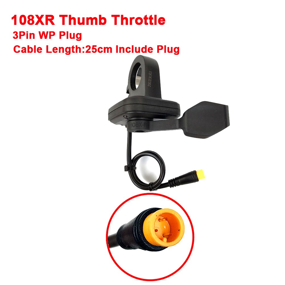 Wuxing FT-21X/130X/108X/20X/76X eBike Thumb/Twist Throttle For Left and Right Hand Accelerator 12V/24V/36V/48V/60V/72V: 108XR WP
