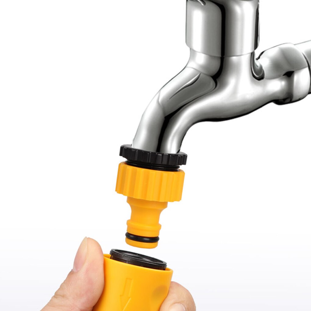 6pcs Quick Tap Water Connector Adapter Fast Coupling Adaptor Drip Tape 3/4"and 1/2" Barbed Irrigation Hose Connector Garden Tool