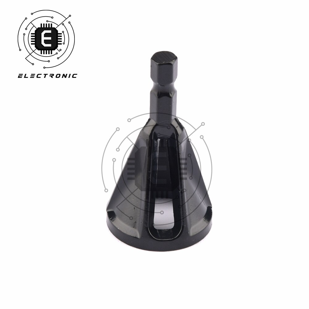 Outil de chanfreinage Hexagonal à trois ou Six fentes, outil de meulage et de coupe, perceuse électrique, noir/or/argent en option: Black six-slot