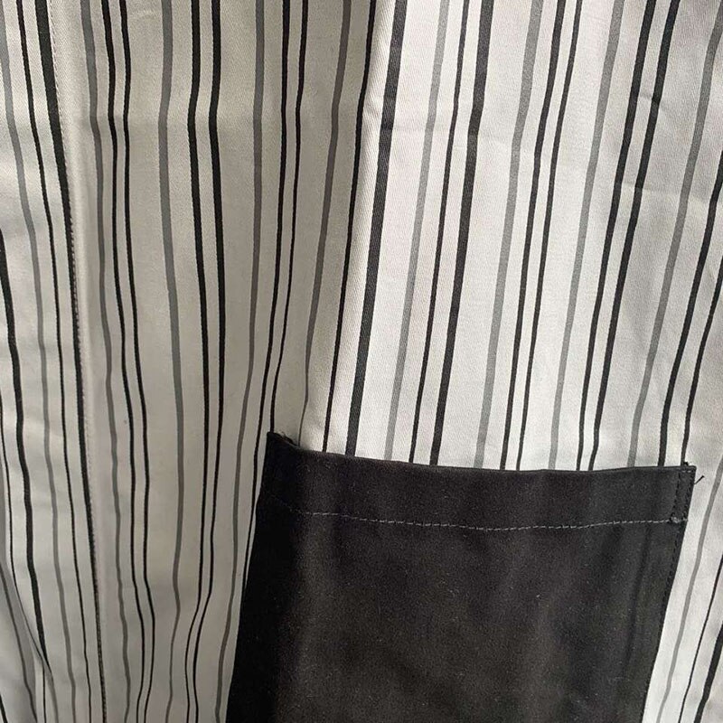Streetwear hip hop ce cav empt stribede skjorter afslappet forår sommer cavempt langærmede skjorter
