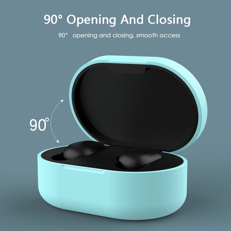 Silicone Cover Earphone Case suitable For Redmi Airdots Case comfortable For Redmi Airdots Mi True Wireless Earbuds Basic