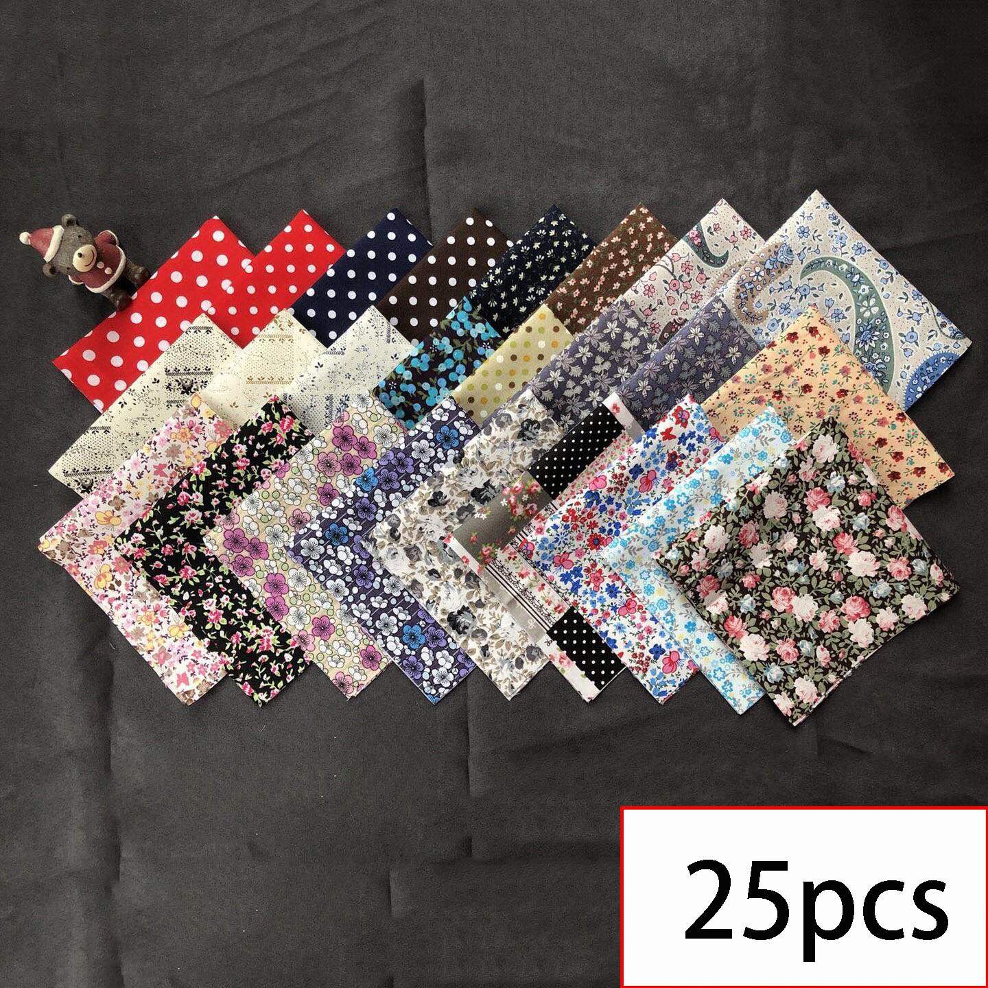 Soimoi Geometrische Print Precut 5-Inch Katoen Quilt Vierkanten Charme Pack Diy Patchwork Naaien Craft- Wit