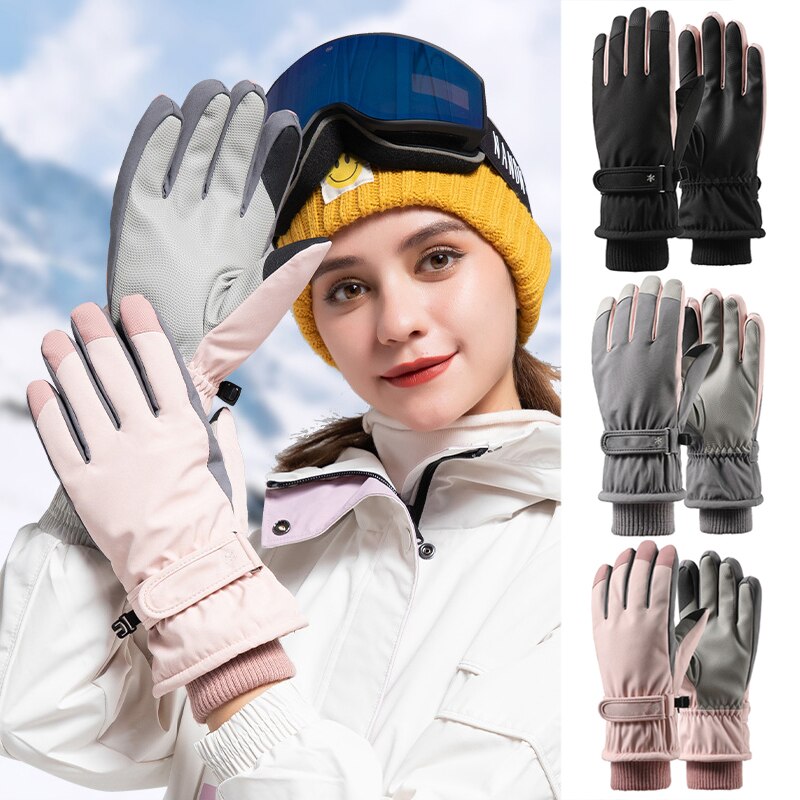 Waterdichte winter warme handschoenen sneeuw ski handschoenen snowboard handschoenen motorrijden winter touchscreen handschoenen  zj55
