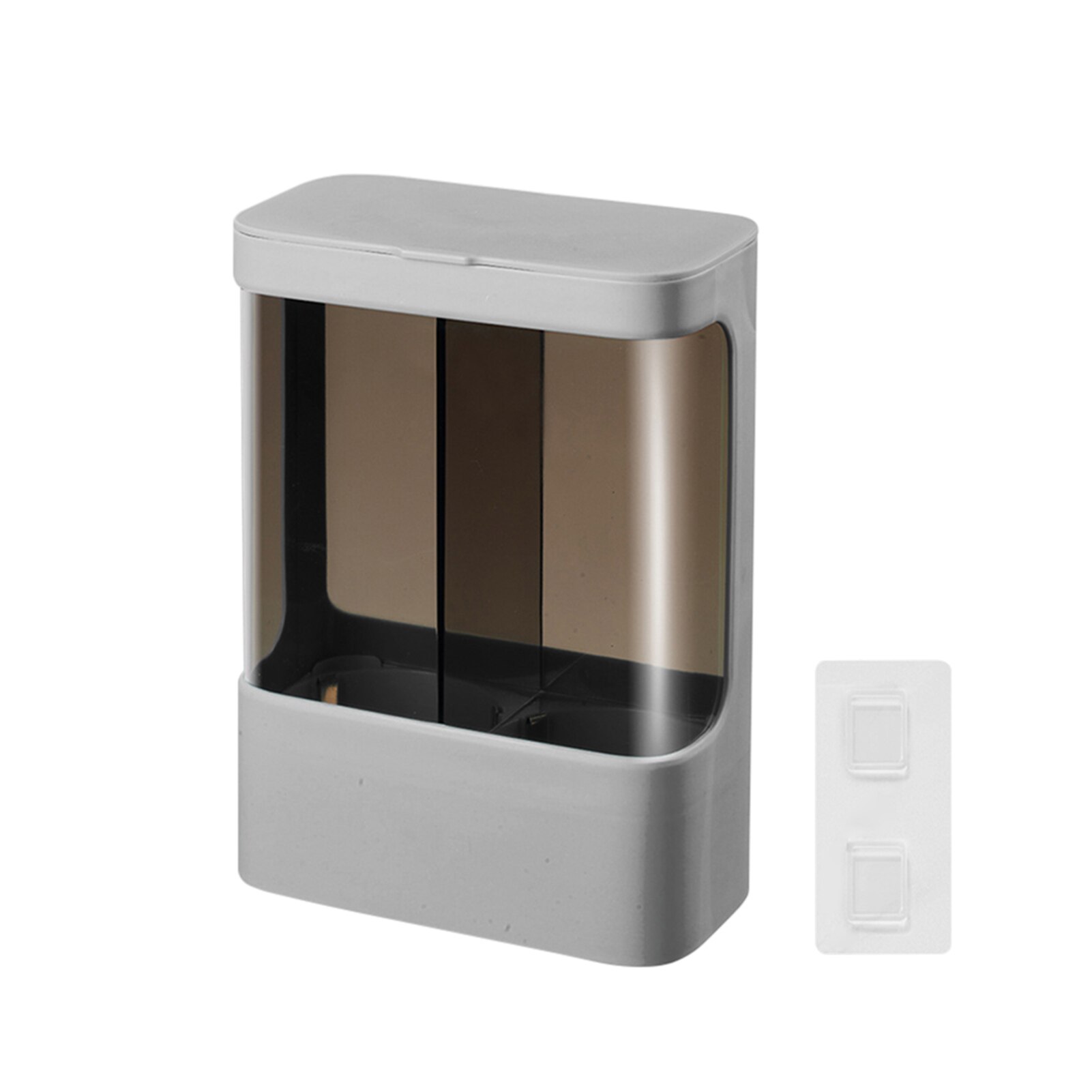 Easy Install Home Office Cup Dispenser Wall Mounted Water Cooler Double Tube Pull Type Large Capacity Space Saving Dustproof: Grey