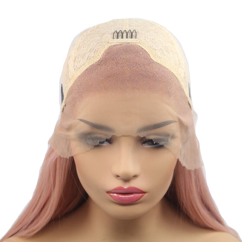 Weilai grön gradient kort lockigt hår peruk syntetisk spets front bob peruk sida del kvinnors hår värmebeständig fiber peruk