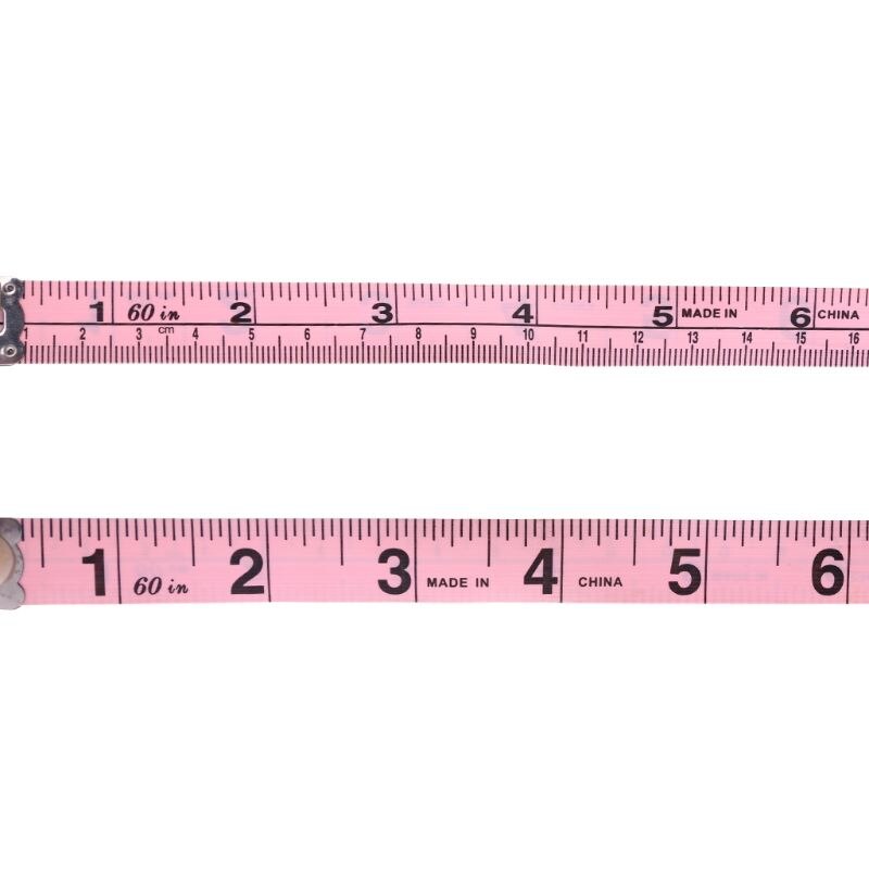 150 Cm 60 "Vinyl Meetlint Tailor Tool Cm/Inch Kleding Maatregel Heerser Borst Heupen Taille Maat standaard Tape