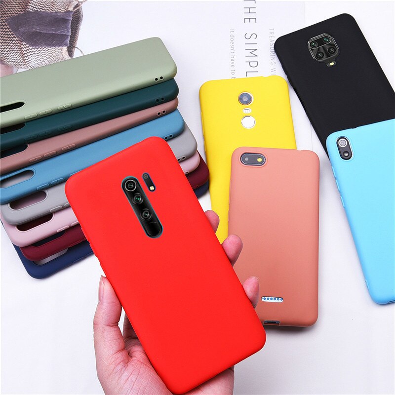 Silicone Case For Redmi 9 Case Soft Silicone Back Cover TPU Case on For Xiaomi Redmi 9 Redmi9 TPU For Xiaomi Redmi 9 Phone Cases