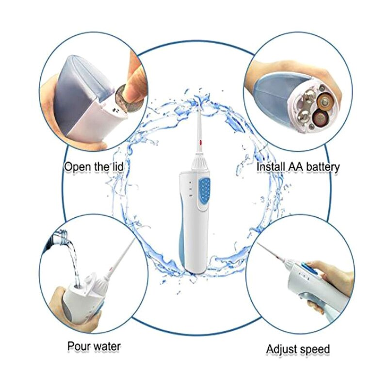 Draagbare Elektrische Water Tanden Bleken Monddouche Houvast Water Jet Floss Interdentale Tandenborstel Whitening Spa Cleaner Te