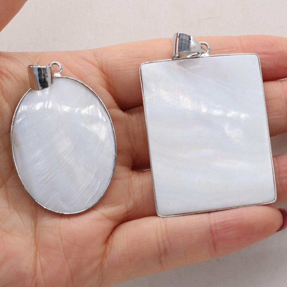 Natuurlijke Shell Hanger Diverse Witte Parelmoer Prachtige Bedels Voor Sieraden Maken Diy Ketting Armband Accessoires